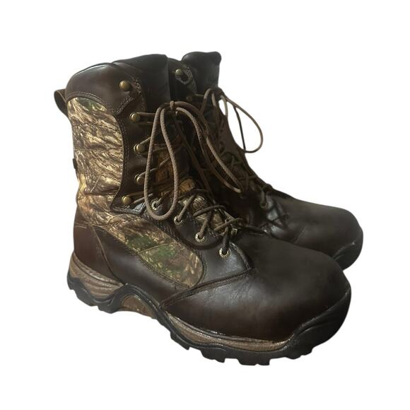 DANNER Men's Pronghorn 8" Leather Real Tree Insulated Hunting Boots Size 12 EE - Picture 2 of 9